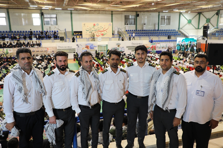 حضور پرشور کارکنان شرکت مخازن سبز پتروشیمی عسلویه در همایش بزرگ اقتدار بسیج عسلویه